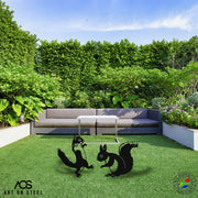 2 Naughty Squirrels Garden Décor
