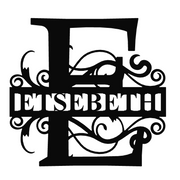 Customized Monogram Metal Wall Art