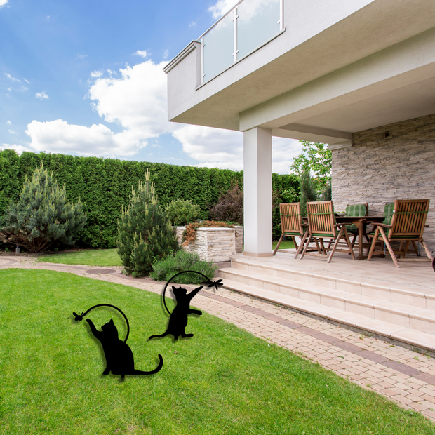 Playing Cats Garden Decor