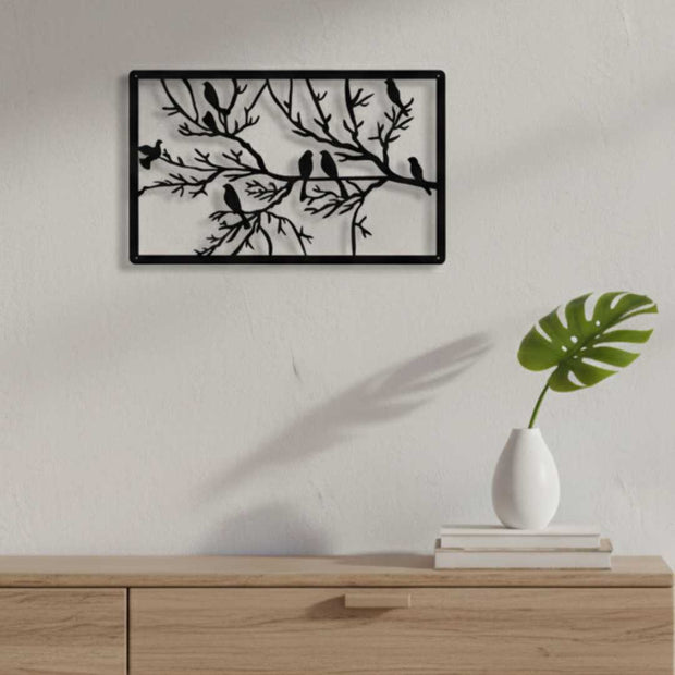 Birds on a Branch | Metal Wall Art