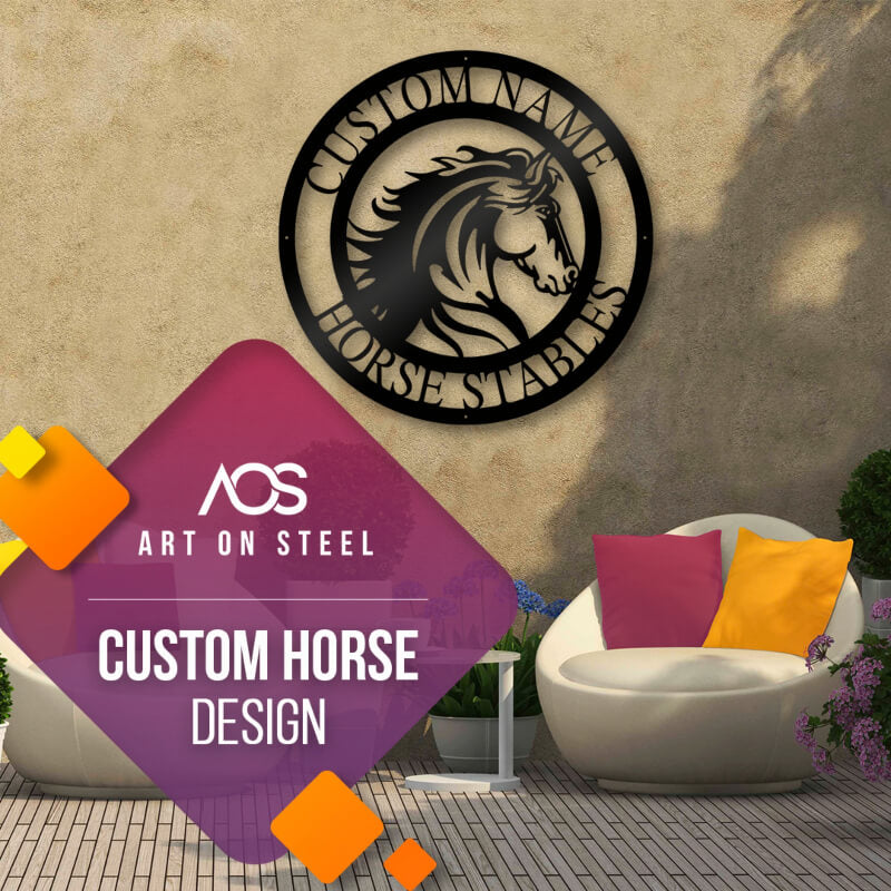 Custom Horse Design | Steel Art