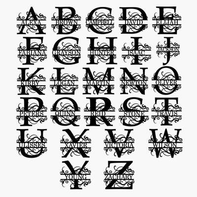 Customized-Monogram-metal-wall-art-alphabet