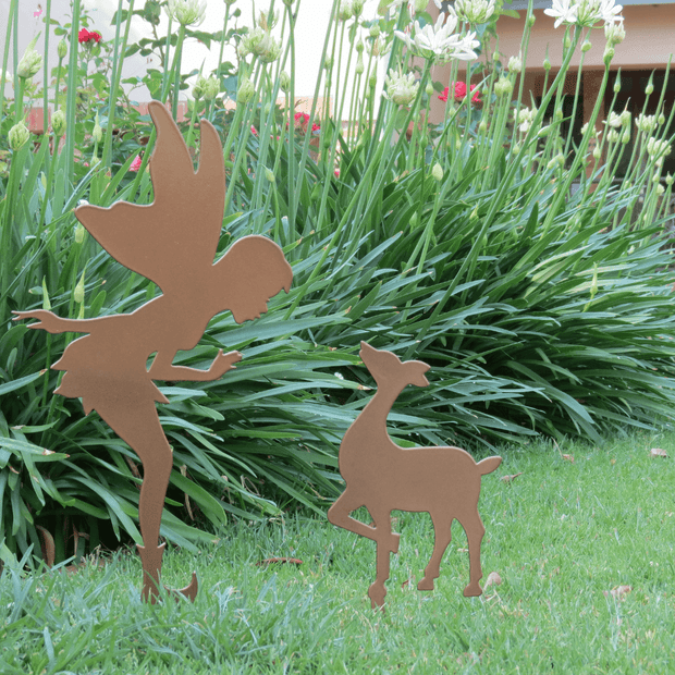 Fairy & Fawn Garden Decor Set