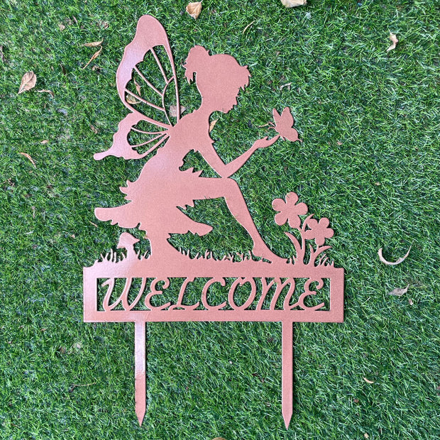 Fairy Welcome Garden Decor