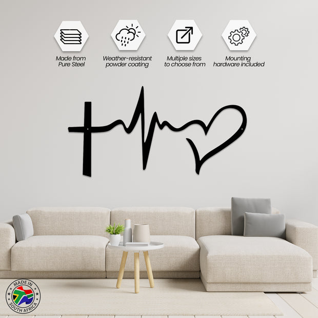Faith Hope Love Steel Art