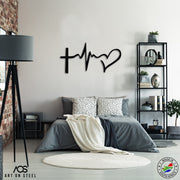 Faith Hope Love Steel Art