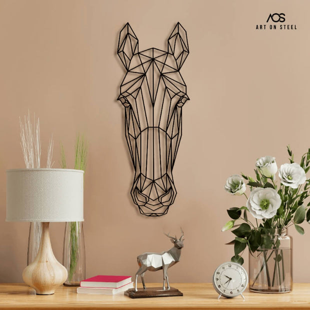 Geometric-Horse-Steel-Art-SQ3