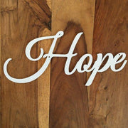 Hope Steel Art Word