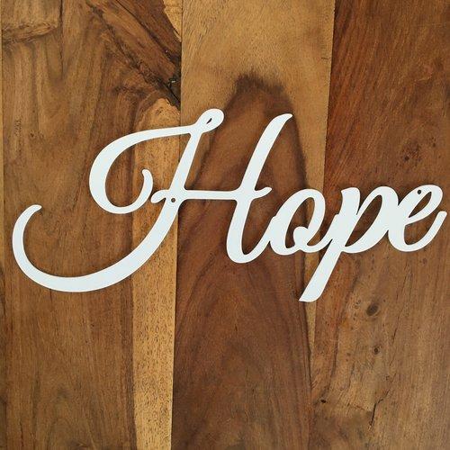 Hope Steel Art Word