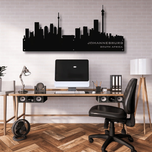 Johannesburg Skyline Metal Wall Art