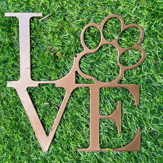 Love Dog Steel Art