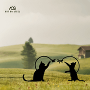 Playing Cats Garden Decor