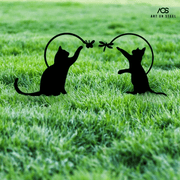 Playing Cats Garden Decor
