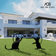Playing Cats Garden Decor