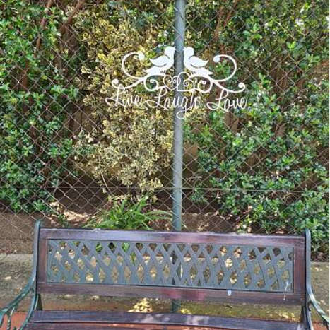 Live Laugh Love Birds Metal Wall Art