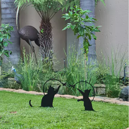 Playing Cats Garden Decor