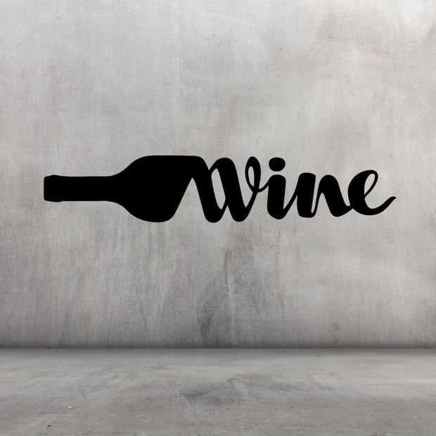 Wine Bottle Steel Décor