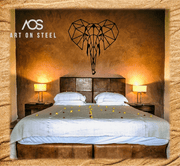 Elephant Metal Wall Art