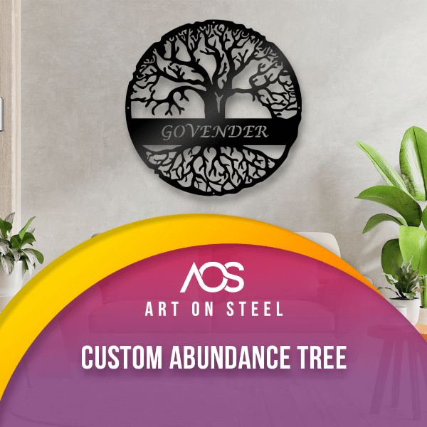 Custom-Abundance-Tree-of-life-Metal-Wall-Art-maroon