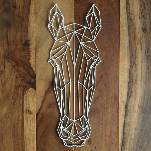 Geometric-horse-metal-wall-art-wit