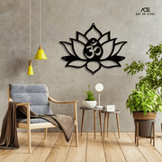 Lotus-Flower-with-Aum-Metal-Art-SQ10