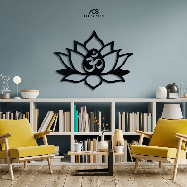 Lotus-Flower-with-Aum-Metal-Art-SQ1