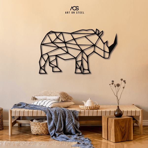 Rhino Metal Wall Art